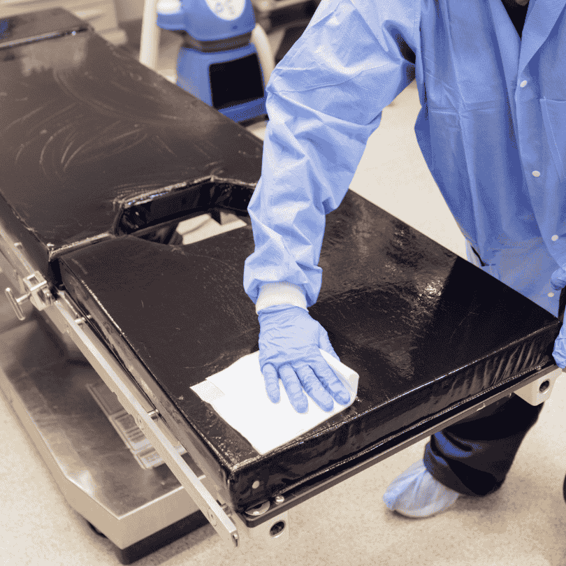 Infection prevention - surgery wipe - dwell time