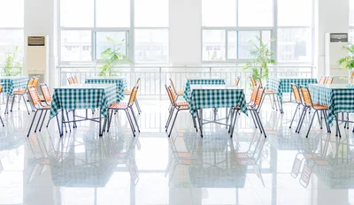 Empty public dining area