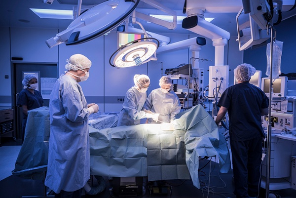 surgeons in operating room